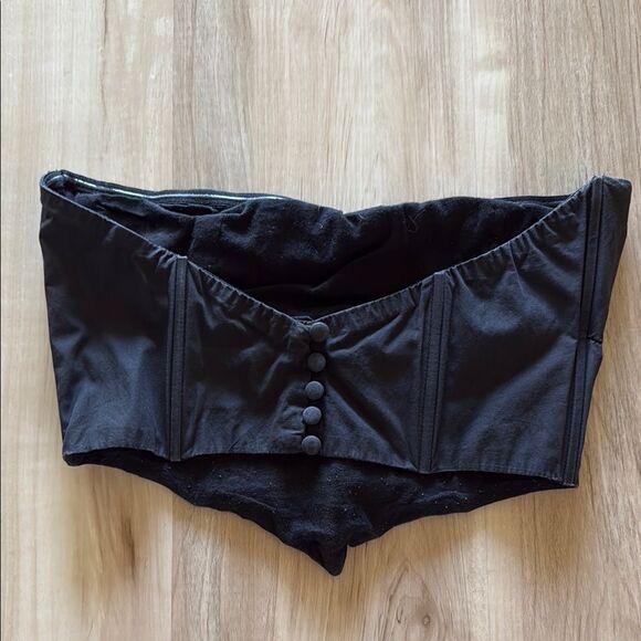 Princess Polly Black Corset Crop Top - Picture 2 of 4